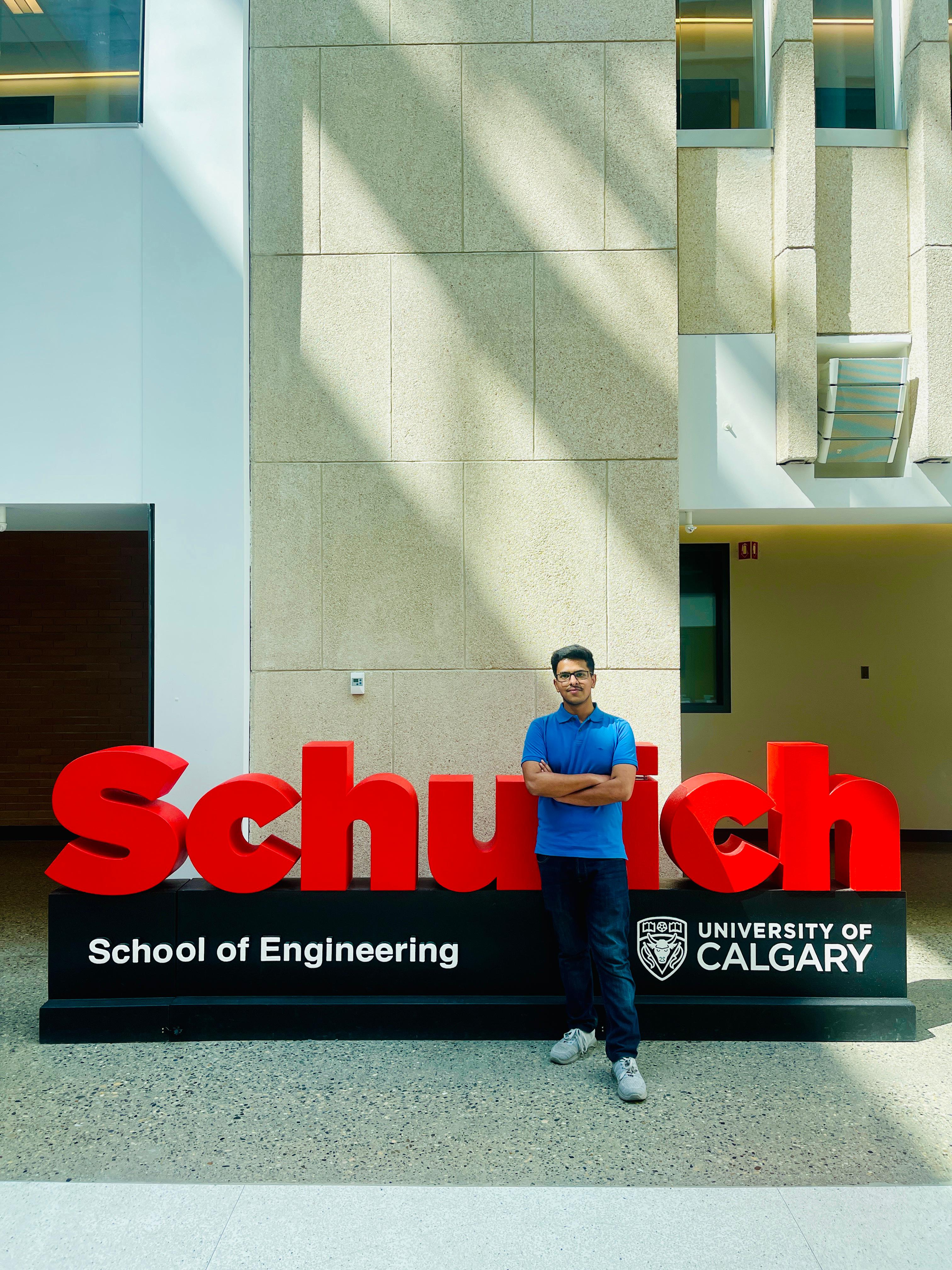 Zaid at the Schulich School of Engineering, University of Calgary